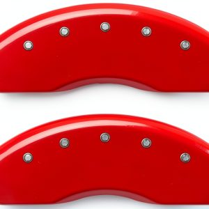 MGP Caliper Cover Mustang Pony Red Aluminum Front Rear Fit-0